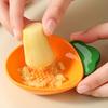 Ceramic Ginger Garlic Grater Dish Dipping Sauce Bowl 2-in-1 Mincer for Ginger Garlic Wasabi Dishwasher Safe Cute Carrot Shaped Sauce Dish for Sushi