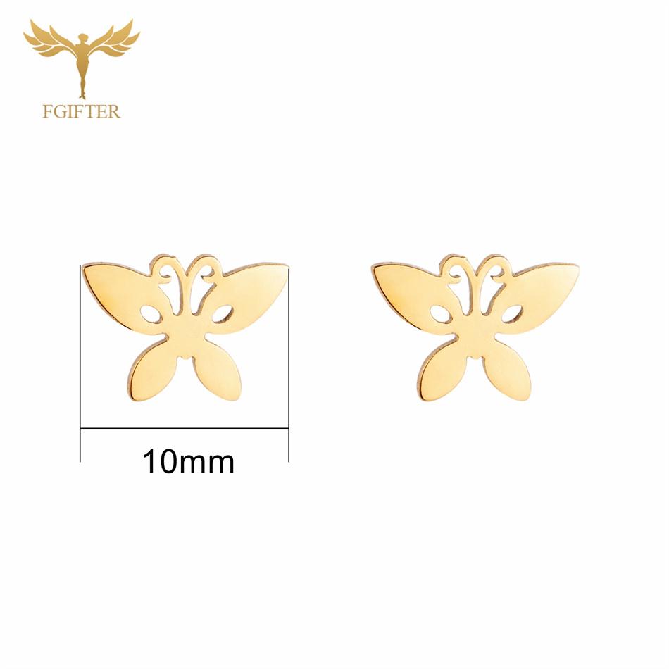 12 Pairs Insect Butterfly Earrings Casual Fashion Zircon For Women Girls Stainless Steel Stud Earrings Set Cheap Resale Gifts