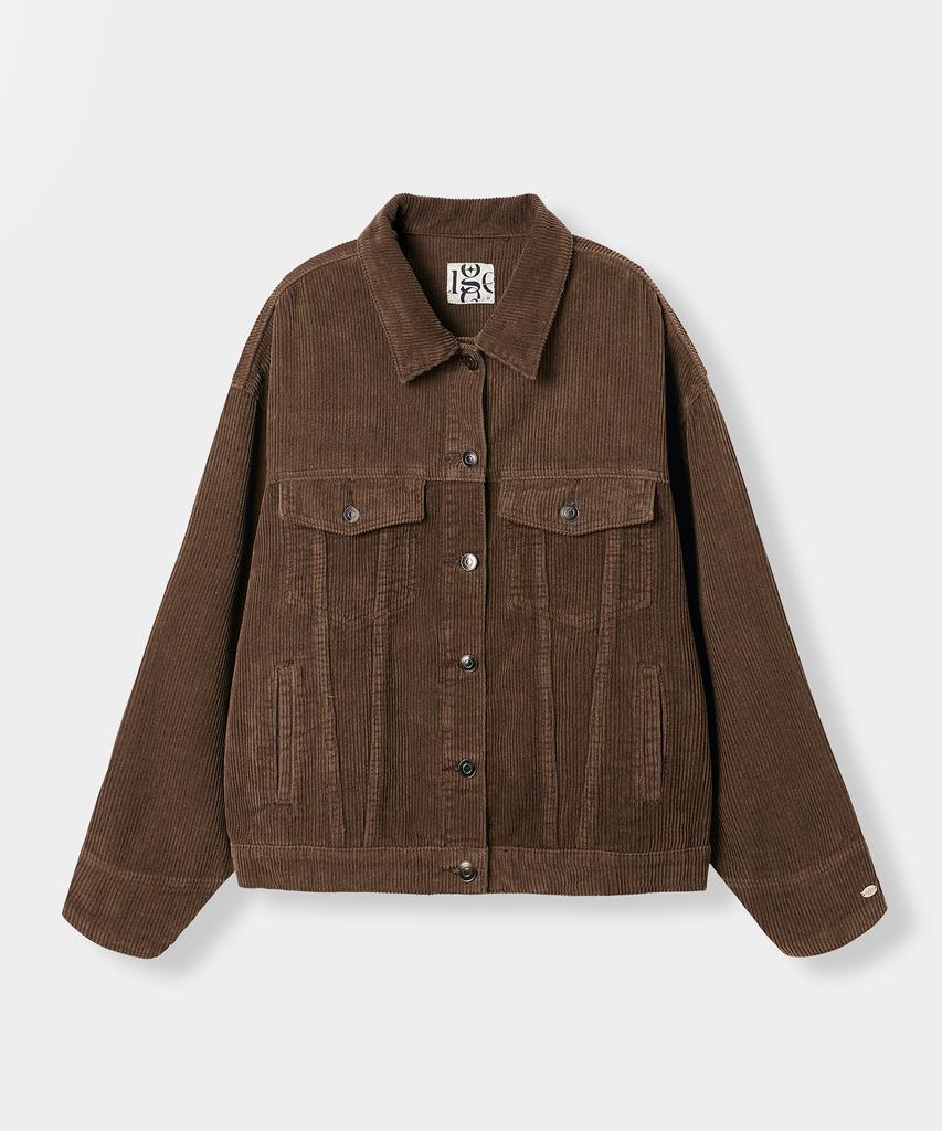 Euggen Eug Corduroy Trucker Jacket_Brown