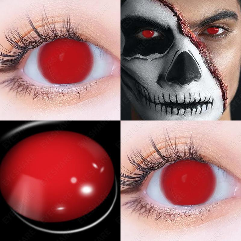 EYESHARE 1 Pair Cosplay Contact Lenses for Eyes Vampire Party Cosplay Colored Softlens 14.5mm Halloween Lens