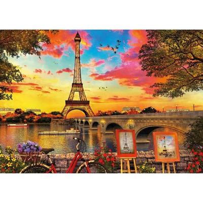 Architektur- und Monumentenpuzzle - EDUCA - Sonnenuntergang in Paris - 3000 Teile
