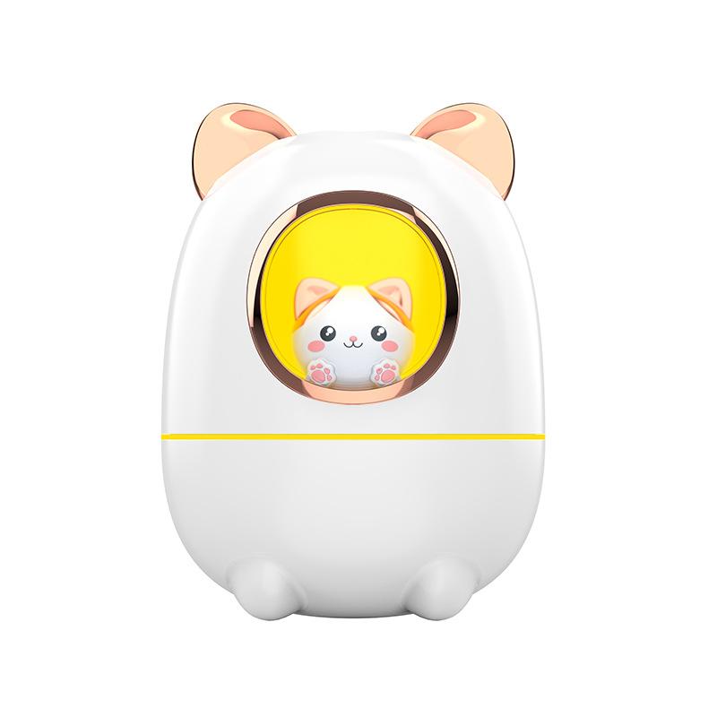 

200 мл мультяшный котенок ультразвуковой увлажнитель воздуха USB арома эфирное масло диффузор со светодиодной подсветкой для домашнего комнатного увлажнителя диффузор USB Cable белый
