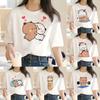 Bubu Dudu Tshirt FeUnisex Designer Anime Cute Girl Pattern Fun Harajuku Tshirt Summer Cotton Casual Breathable Loose Top