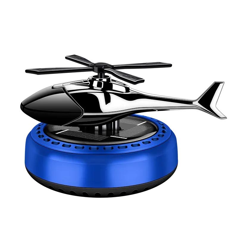 New Car Air Freshener Solar Helicopter Interior Decoration Propeller Rotating Long Lasting Fragrance Perfume Diffuser Car Decor