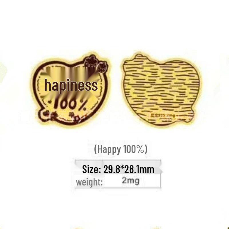 Pure Gold 999 Mobile Phone and Refrigerator Sticker Set: Princess Wealth Design with Gold Flakes