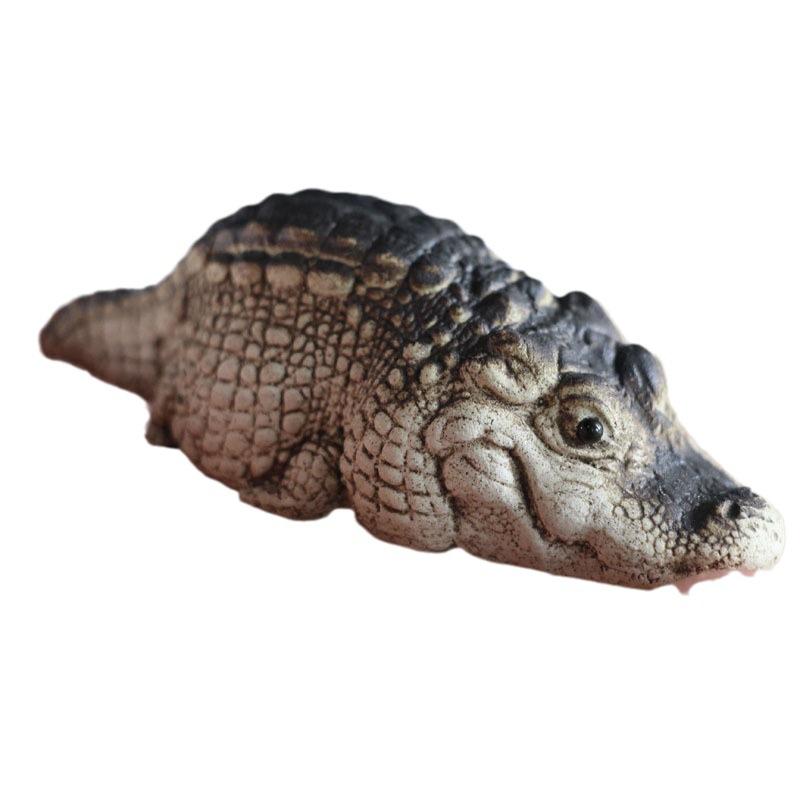 1Pcs Crocodile Decoration Mini Cute Home Desktop Resin Crafts Ornaments Gifts Boutique Tea Pet Decoration