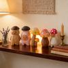 Wooden Mushroom Sculpture Handmade Housewarming Gift Kitchen Tabletop Ornament
