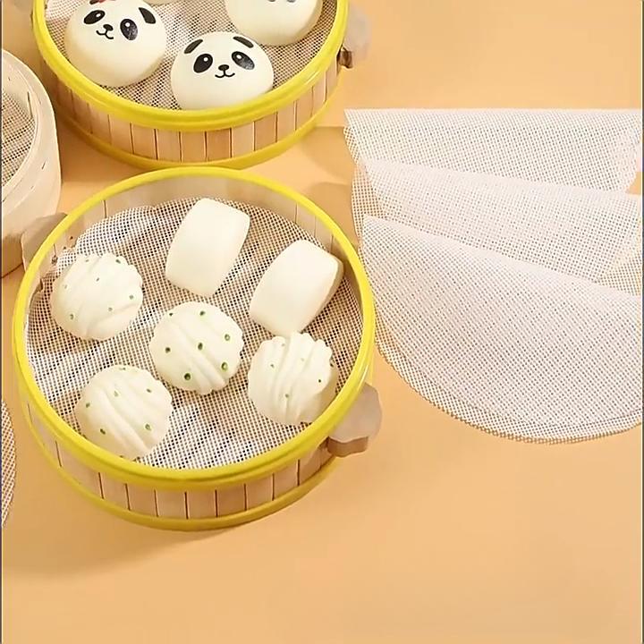 1 Stück Antihaft-Dampfgarer-Matte, Dim-Sum-Werkzeug, lebensmittelechtes Silikon, wiederverwendbar, für Restaurantküche, unter der Dampfgarer-Matte, Küchen-Kochzubehör