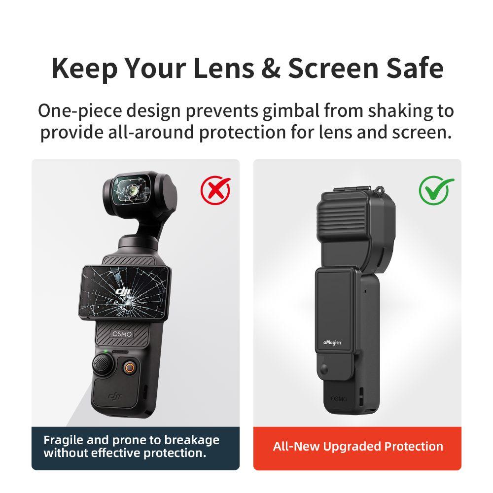 Oklopný kryt Ochranné pouzdro na kameru Gimbal Kryt objektivu pro DJI Osmo Pocket 4 Příslušenství pro akční kamery