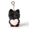 Heart Black Cat Keychain Doll (34012103)