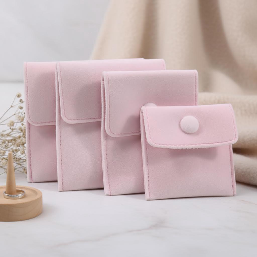 1pcs Jewellery Pouch Packaging Bag Soft Velvet Gift Bracelet Necklace Earrings Rings Storeage Custom Logo