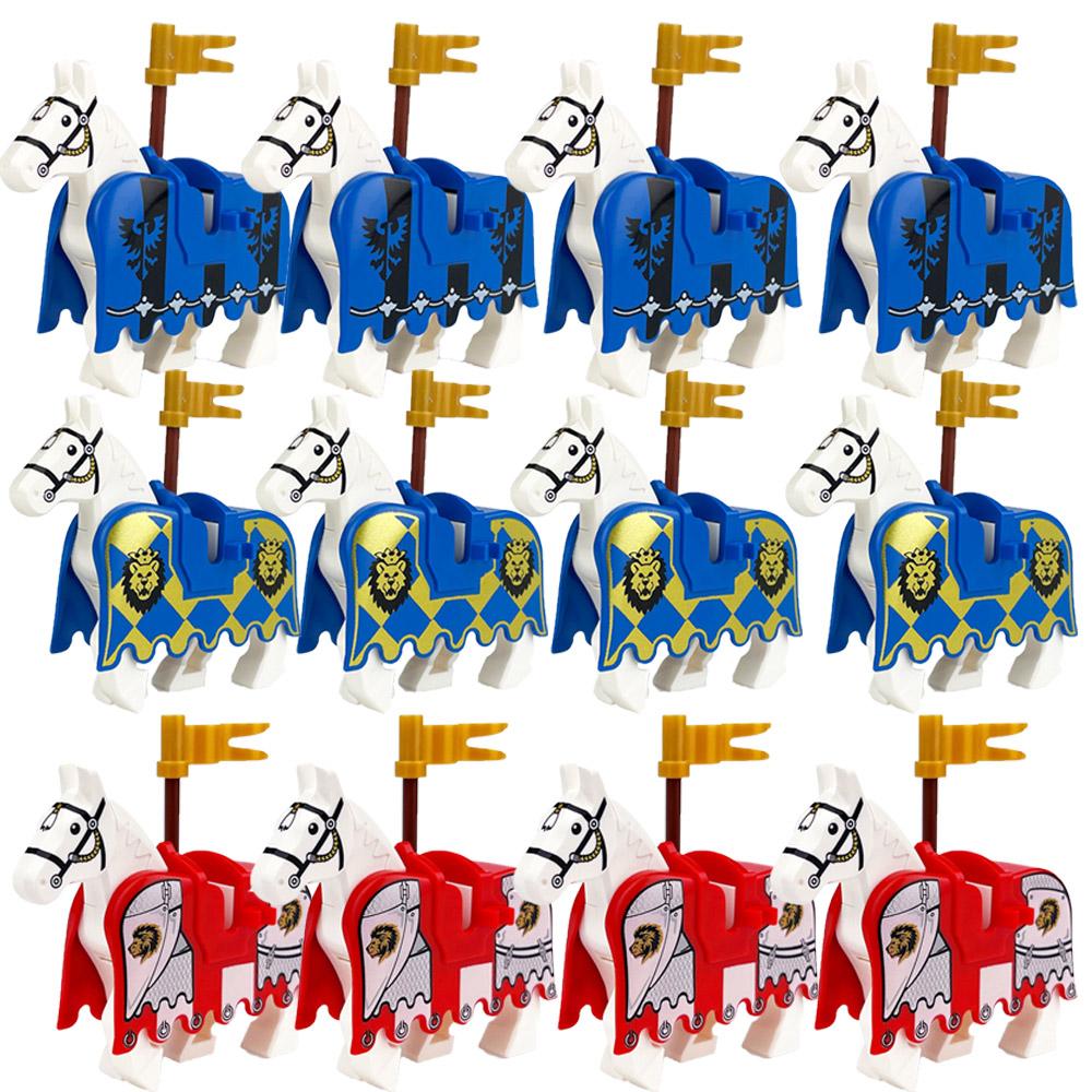 Medieval Zoo Building Blocks Character Accessories Mounts Animals Deer Elephants Camels Wolves Warhorses Bricks Toy Gifts K080
