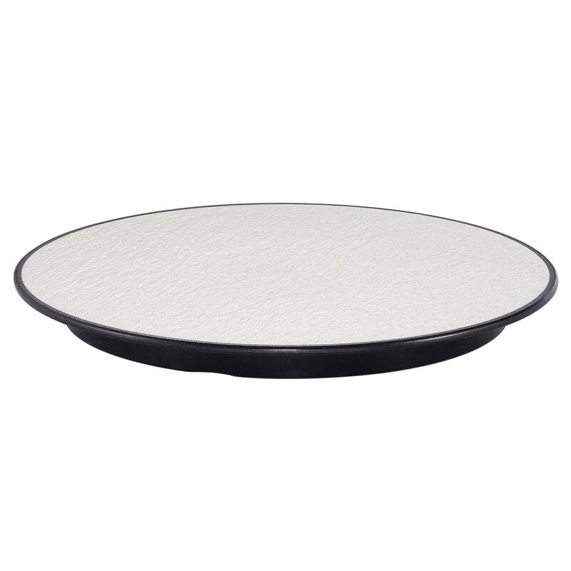 Japanese Style Melamine Bamboo Pattern Round Plate (3-Pack)