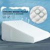 Wedge Pillow Sleeping BedAir Layer Memory Foam Back Leg Knee Pain Relief Triangle Pillow with Removable Cover for Sleeping Acid Reflux After Surgery