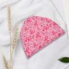 Breathable Breast Cancers Support Beanies Hat Breast Cancers Awareness Print Headwrap Hat Fashion Print Skull Hat for Women