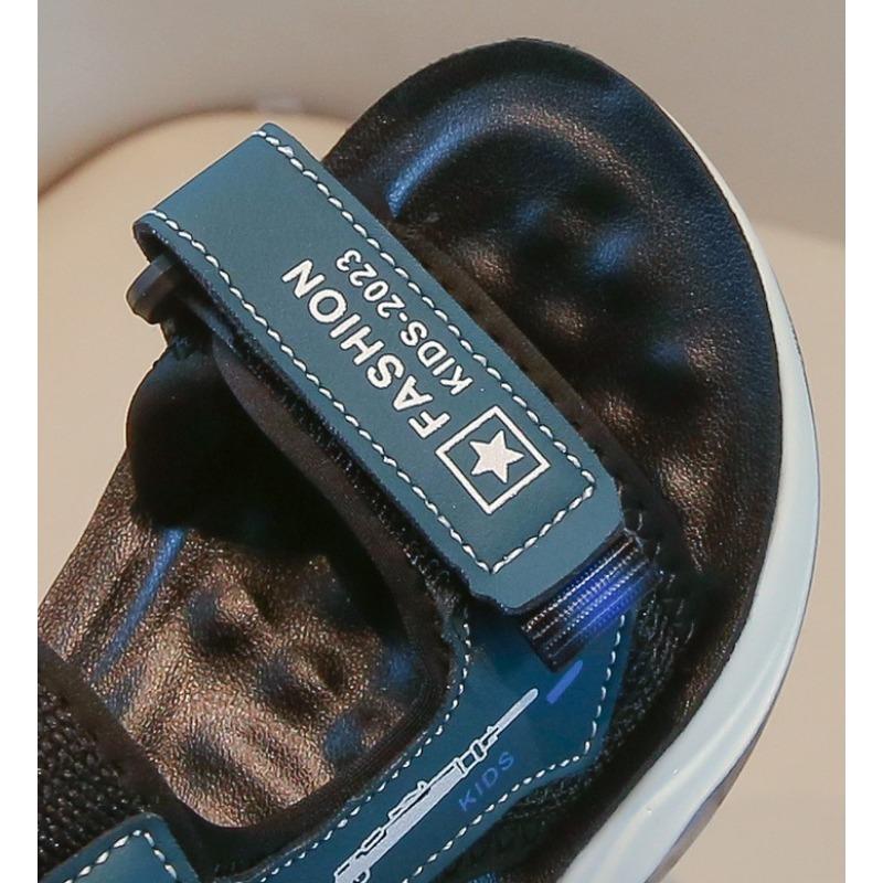Trendy Summer Boys Sandals, Soft Sole Casual Beach Shoes For Middle and Big Kids