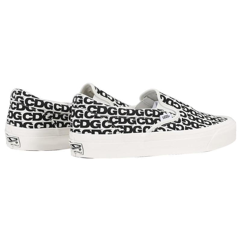 Vans Comme Des Garçons X Vans Og Classic Slip On 'CDG Print Blanc De Blanc' Vans VN0A32QNUY6