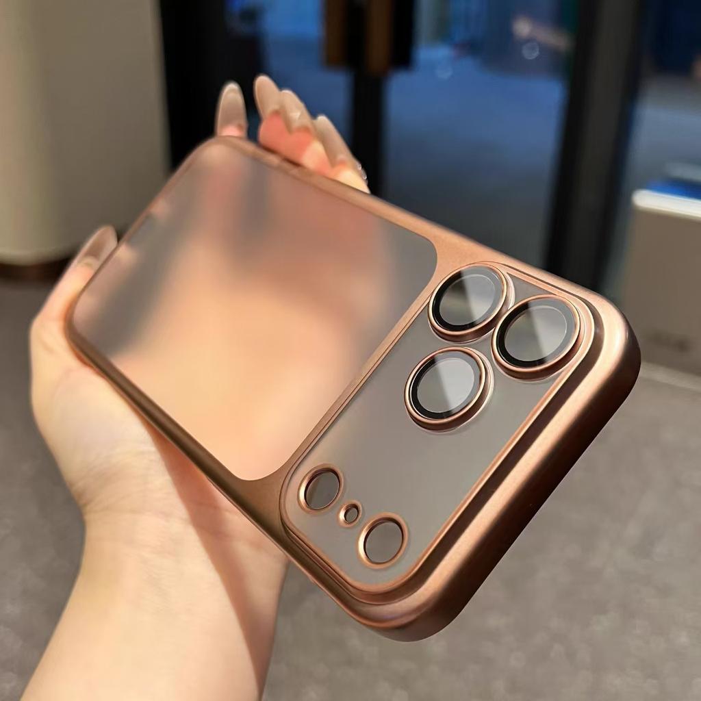 Miaobian Comes with Lens Film for IPhone17promax Mobile Phone Case with Skin Feel Matte for Apple 17 Electroplated Hard Case