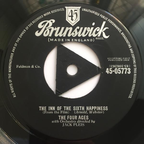 7inch Record FOUR ACES - Inn Of The Sixth Happiness / The Wo 4505773 Brunswick 1958 UK Pop Used