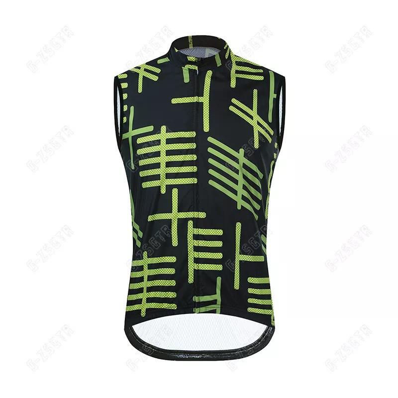 Mens Cycling Vest Outdoor Road Bike Jacket Reflective Windproof Breathable Quick-Dry Sport Use