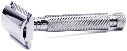 PARKER Safety Razor Men Parker 97R Traditional Short Handle Double Edge Safety Razor & 5 Parker Premium Razor Blades