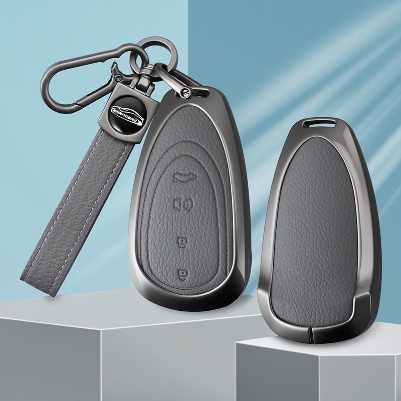 Compatible Car Key Case for Weipai Model B In Elephant Gray