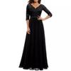 Color code new European and American hot-selling dresses lace splicing long waist noble dress dresses