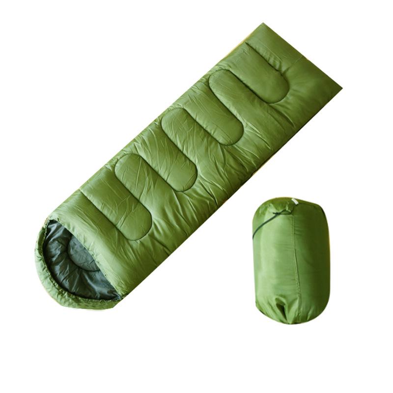 Three-Season Multi-Color Hooded Camping Sleeping Bag 0.7kg