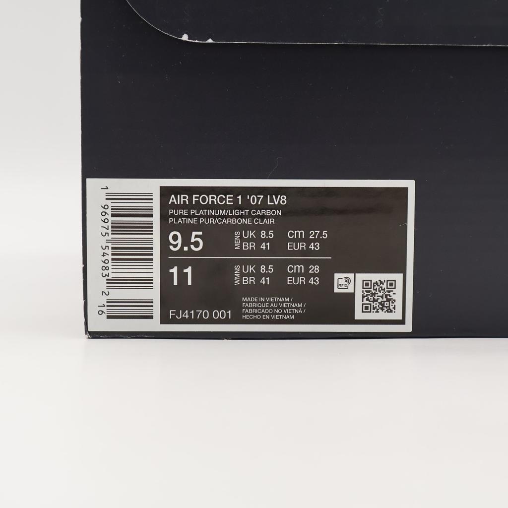 FJ4170-001 Nike Air Force 1 Low '07 LV8 Pure Platinum Light Carbon Grey (Men's)