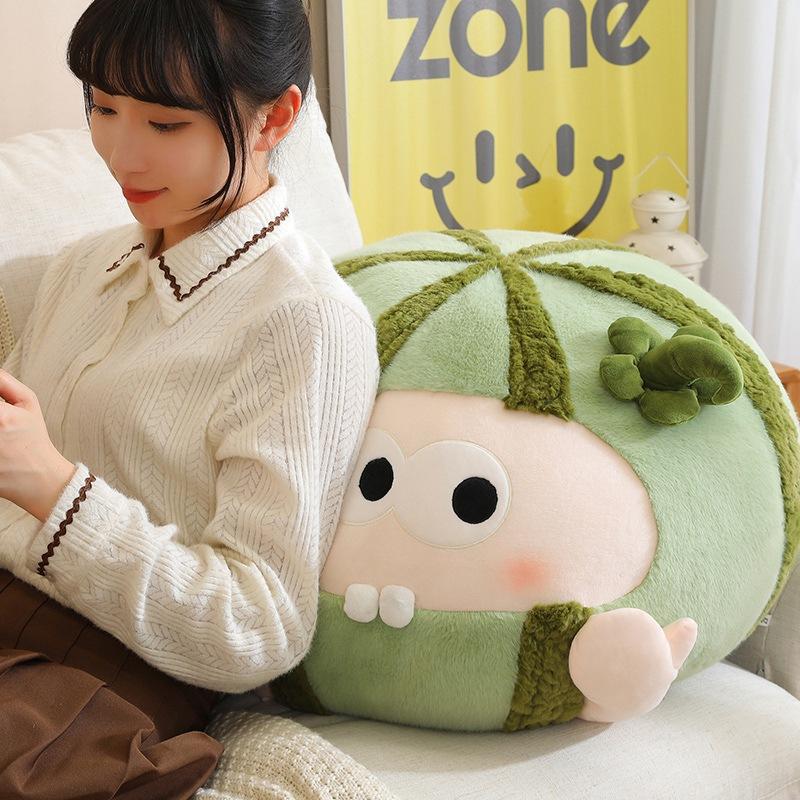 Watermelon Doll Pillow Girl Sleeping Side Sleeping Pillow Cushion Pillow Rag Doll Simulation Doll Plush Toy