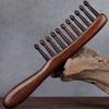 Anti-static Wooden Massage Comb Wide Tooth Head Meridian Hair Comb  Daily Hair Care