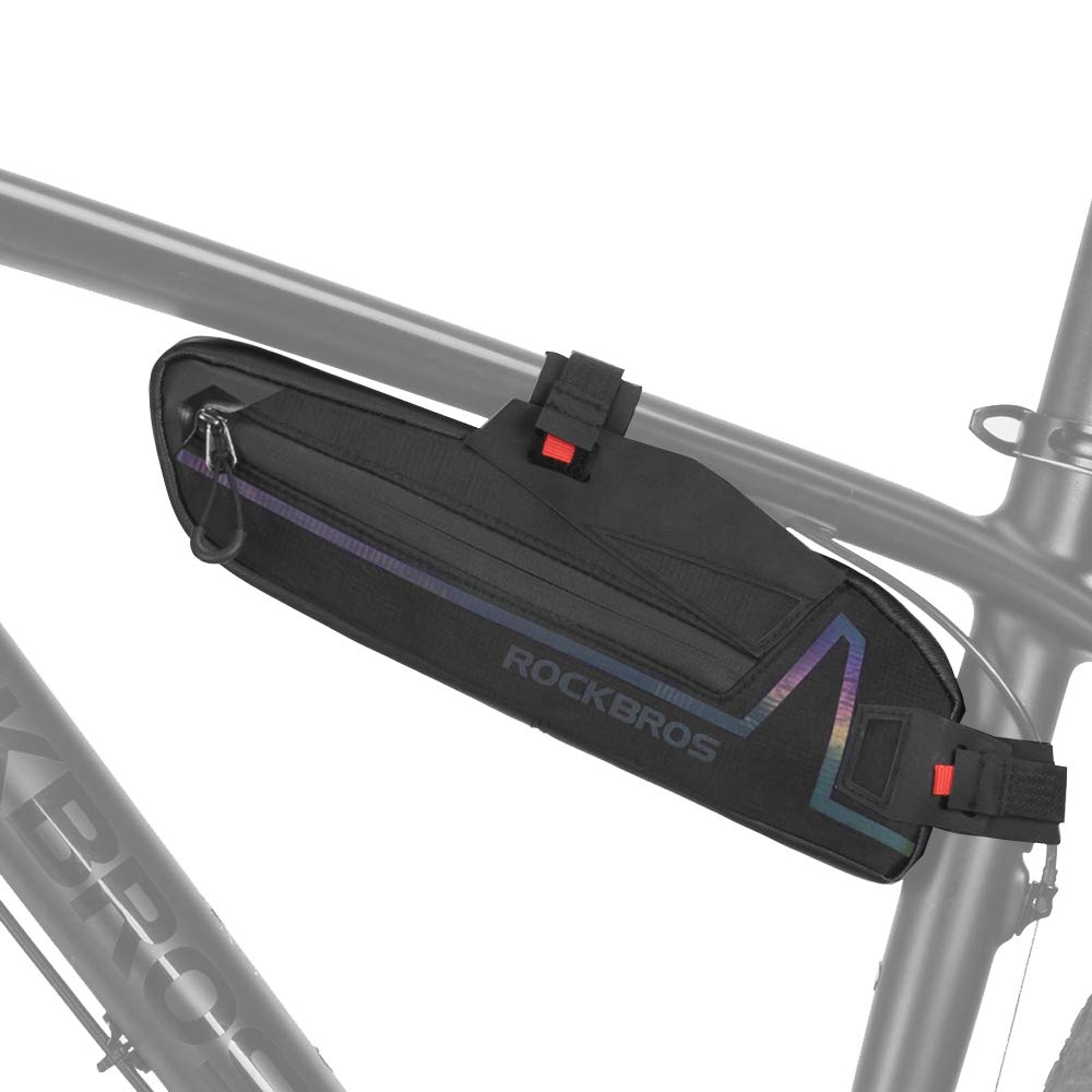 ROCKBROS Frame Top Tube Lightweight Triangle Bag with Large Capacity for Road Bikes and Small Item Storage Bag, Bag, Water-Repellent,