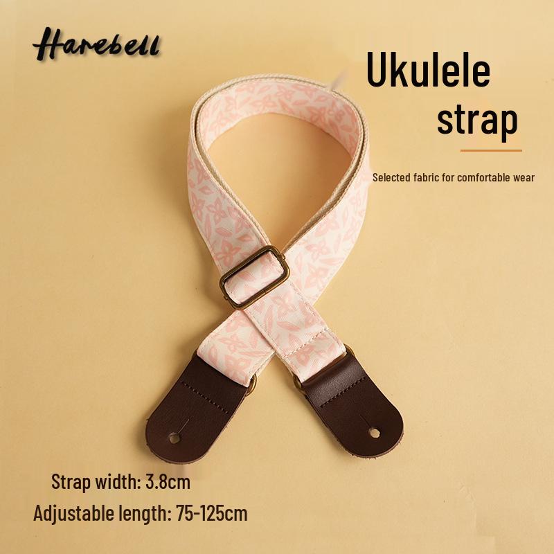 

Forest-Style Acoustic Guitar Strap: Elegant, Simple, and Pressure-Relieving Pink Clover (PO-074) Soft Pink Clover