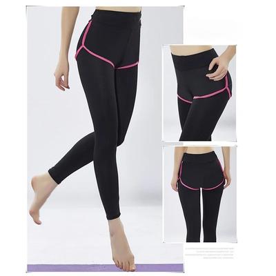 Elastic Slim Yoga Pants Women High Waist Quick Dry Dance Fitness Leggings Running Tights Breathable Trousers