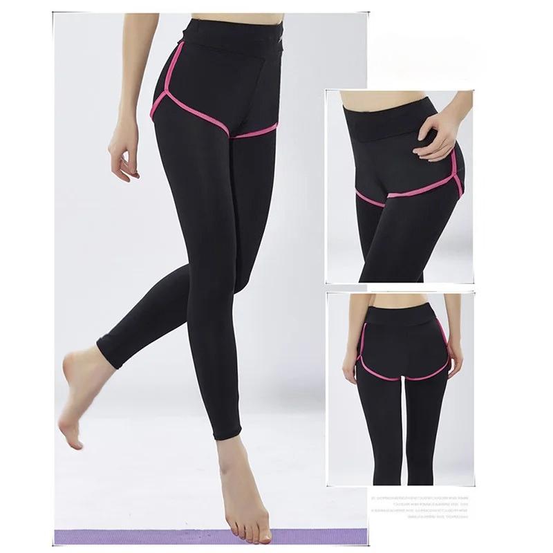 Elastic Slim Yoga Pants Women High Waist Quick Dry Dance Fitness Leggings Running Tights Breathable Trousers