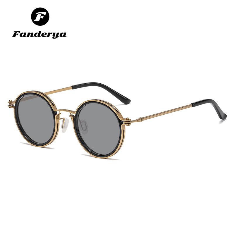 

Retro Round Frame Sunglasses - Unisex Summer UV Protection