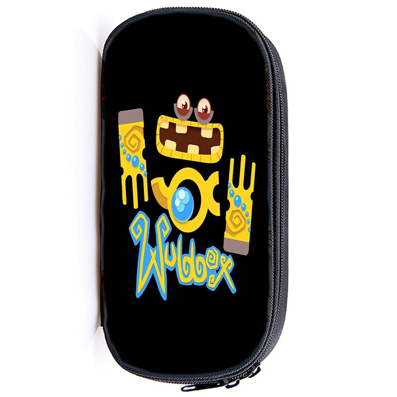 My Singing Monsters Federmäppchen, praktische Aufbewahrungstasche, Horror-Spiel, Schule, Stifttasche, Box für Studenten, Büro, Schreibwaren