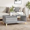  Coffee Table, Grey Sonoma Oak 90x50x36.5 Cm, Wood-based