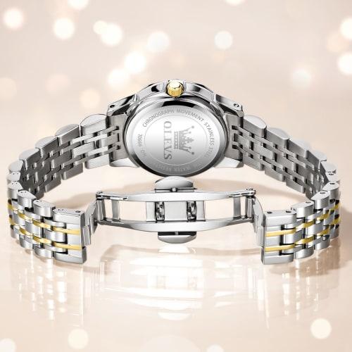 Tokei Watch Women's Business Fashionable Arm Watch Date Women's Waterproof Watch Analog Quartz Fashion Watch Blue Stylish Popular Gold Silver Women's