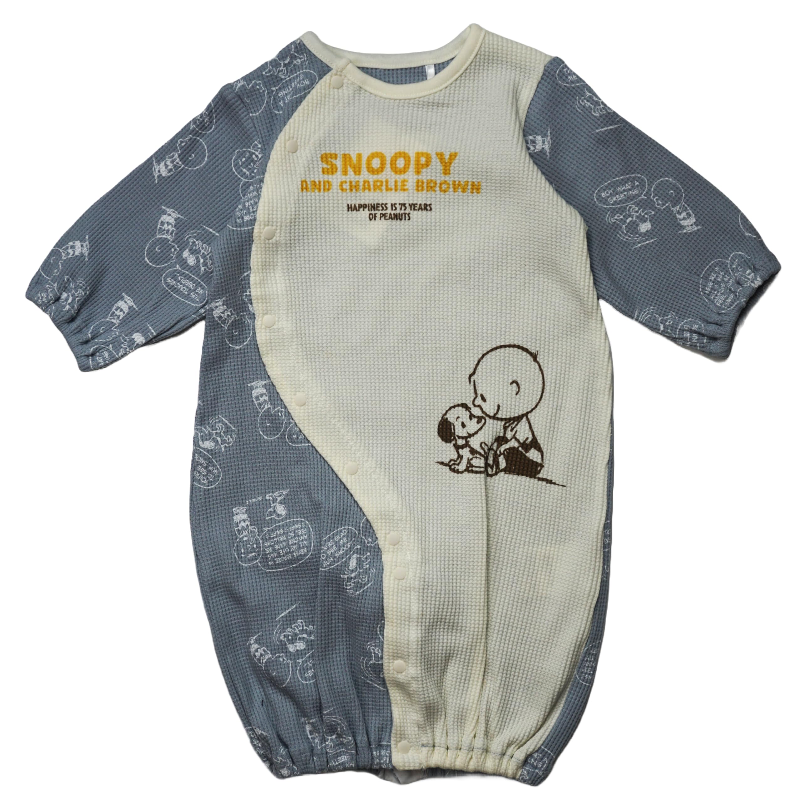 

Takihyo Newborn Snoopy 75th Anniversary Newborn Dress Baby Sizes Two-Way All-In-One, Art, Two-Way All-In-One, Front-Opening Coverall, Clothes, Blue, синий