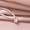Retro Opal Pearl Necklace Women'S High Sense Versatile Light Luxury Trendy Neck Chain