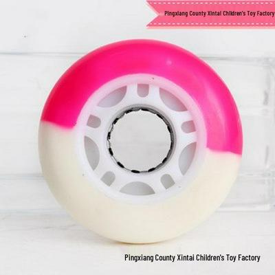 24PU Blikající kolečka na koloběžku a brusle - 70mm Polyuretan