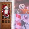 Jack Nightmare Skellington Before Christmas Inspired Shabby Chic Rag Wreath