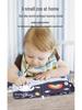 Aipinqi Baby Black & White Visual Cloth Book – Tear-Resistant Pop-Up Cognitive Toy for Early Education