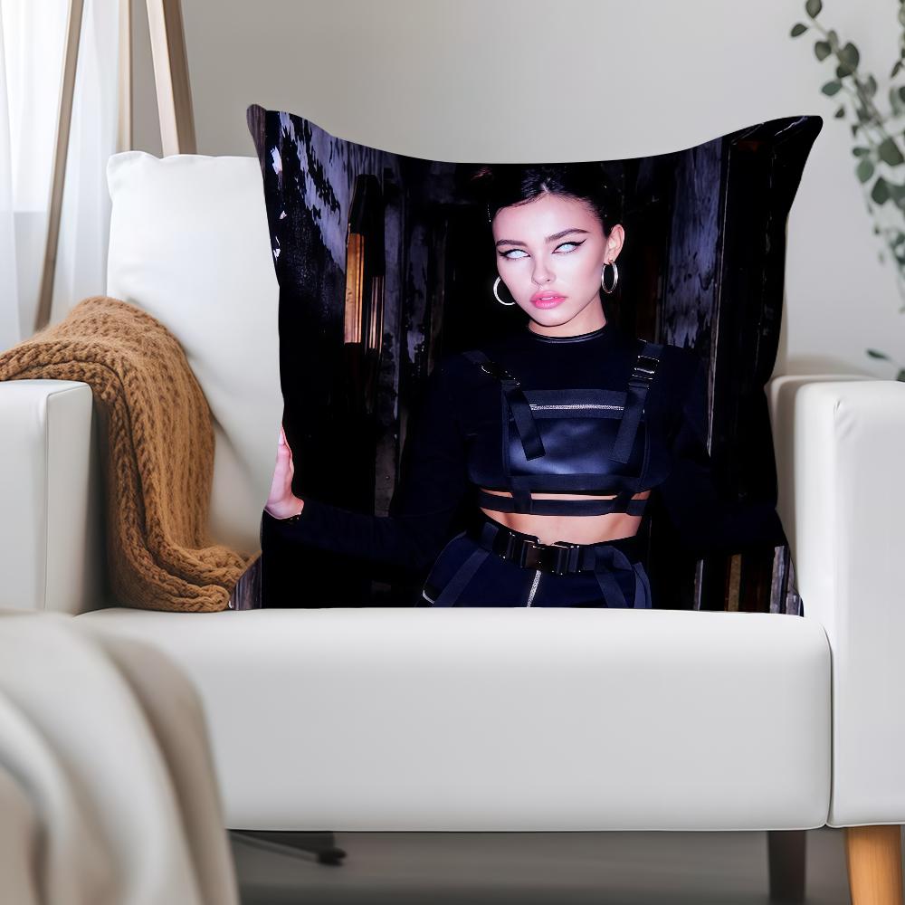 Singer M-madison Beer Make You Mine Pillow Case Applicable Space For Guest Rooms Interiors Cars Office House Decoration 12x12Inch