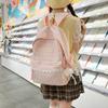 Schoolbag Mori Ins Fresh Literary Style Plaid Reduces the Burden, Schoolbag Vitality, Student Party Weekend Travel Backpack