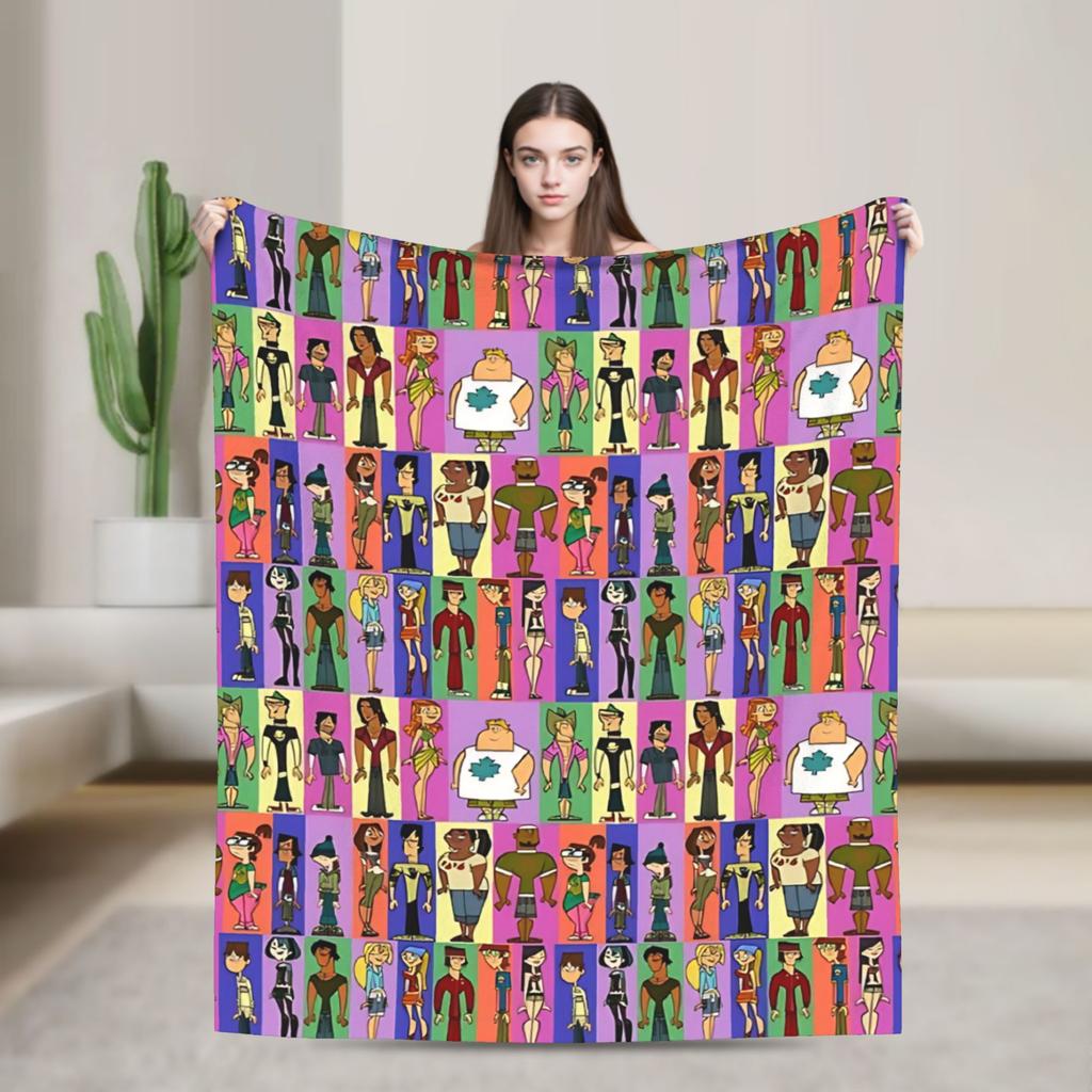 Total Drama- DuncanAlejandro Flannel Blankets Super Warm Bedding Throws for Bedroom Airplane Travel Bedspread Sofa Bed Cover