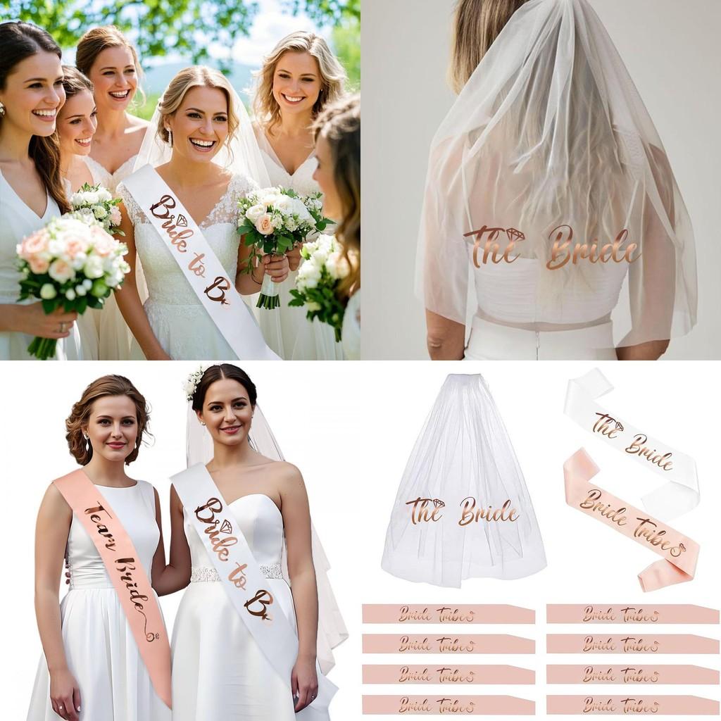 Headband Bridal Ceremony And Veil Ensemble Handmade Finish Marriage Use Party