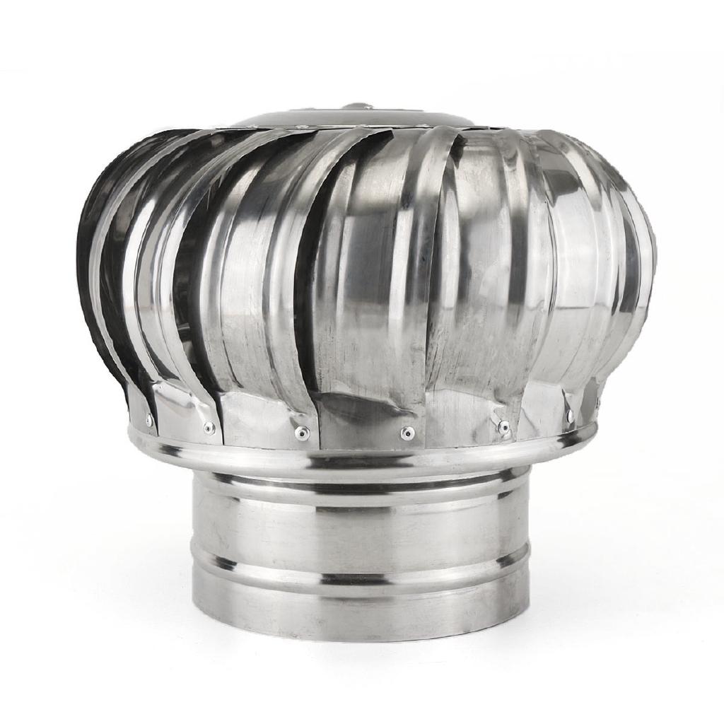 Dachventilator, Windkraftanlagen, Entlüftung, Dachbodenventilator, Edelstahl, silberfarben, 270 mm x 240 mm x 150 mm