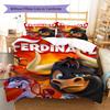 Ferdinand Pattern Bedding,Quilt Set Quilt Cover Pillowcase Home Birthday Gift (1 * duvet cover + 2 * pillowcase, without core)